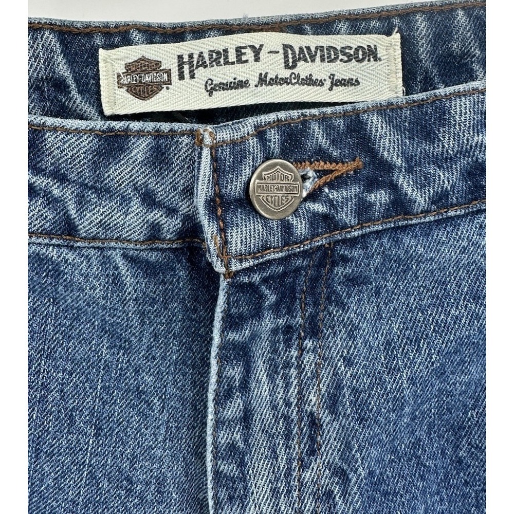 Harley-Davidson Women's Medium Blue Bootcut Denim Jeans - Picture 2 of 13
